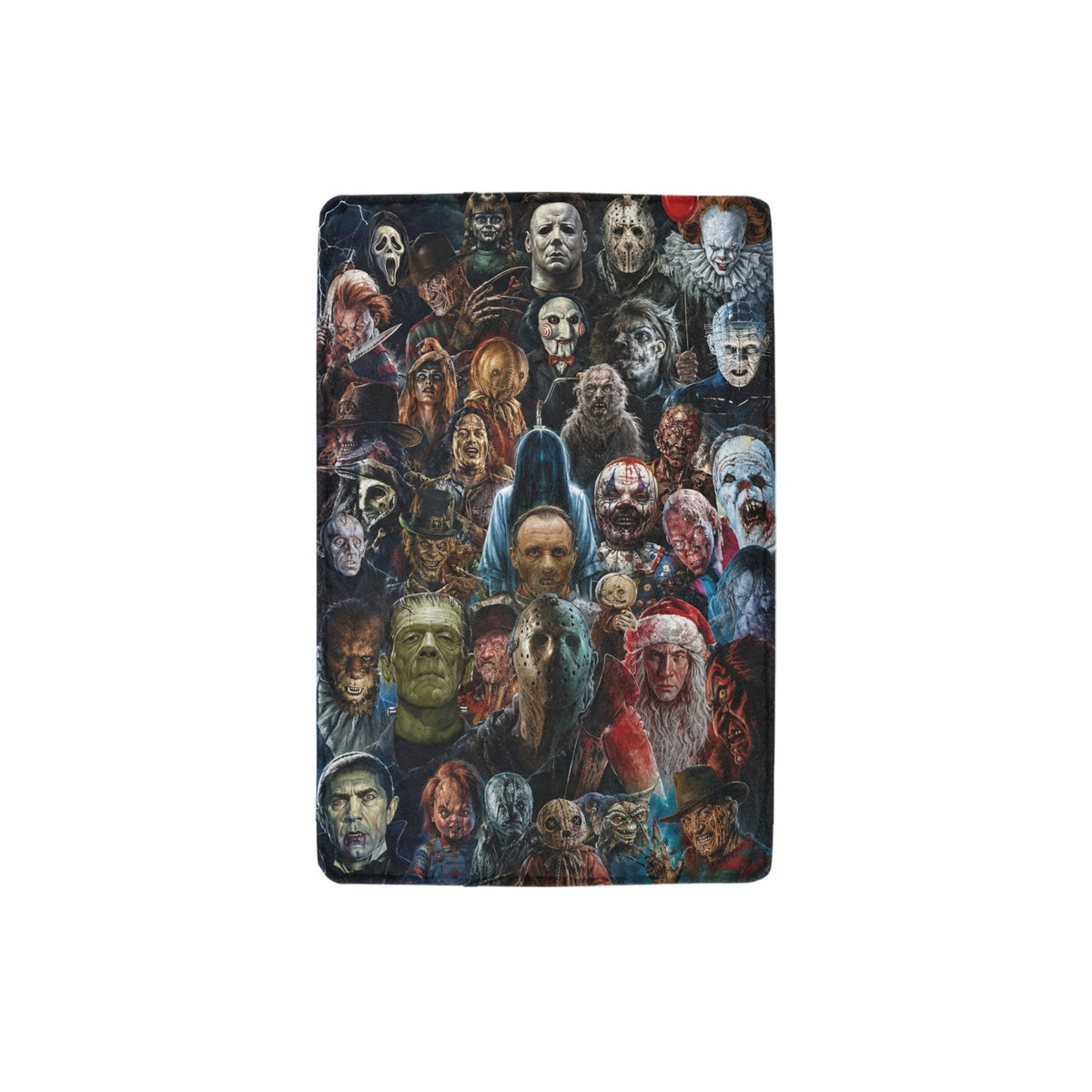 Halloween Ephemera Collage 32 x 48 in Micro Fleece Blanket