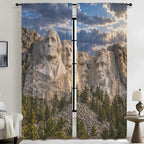 Rushmore Rain-Cleared View 52 x 84 in Window Curtain Set
