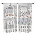 Paris rooftop walk 52 x 84 in Window Curtain Set