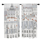 Paris rooftop walk 52 x 84 in Window Curtain Set