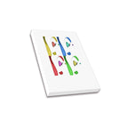 Colorful Four Face Pattern Frame Canvas Print 8"x10"