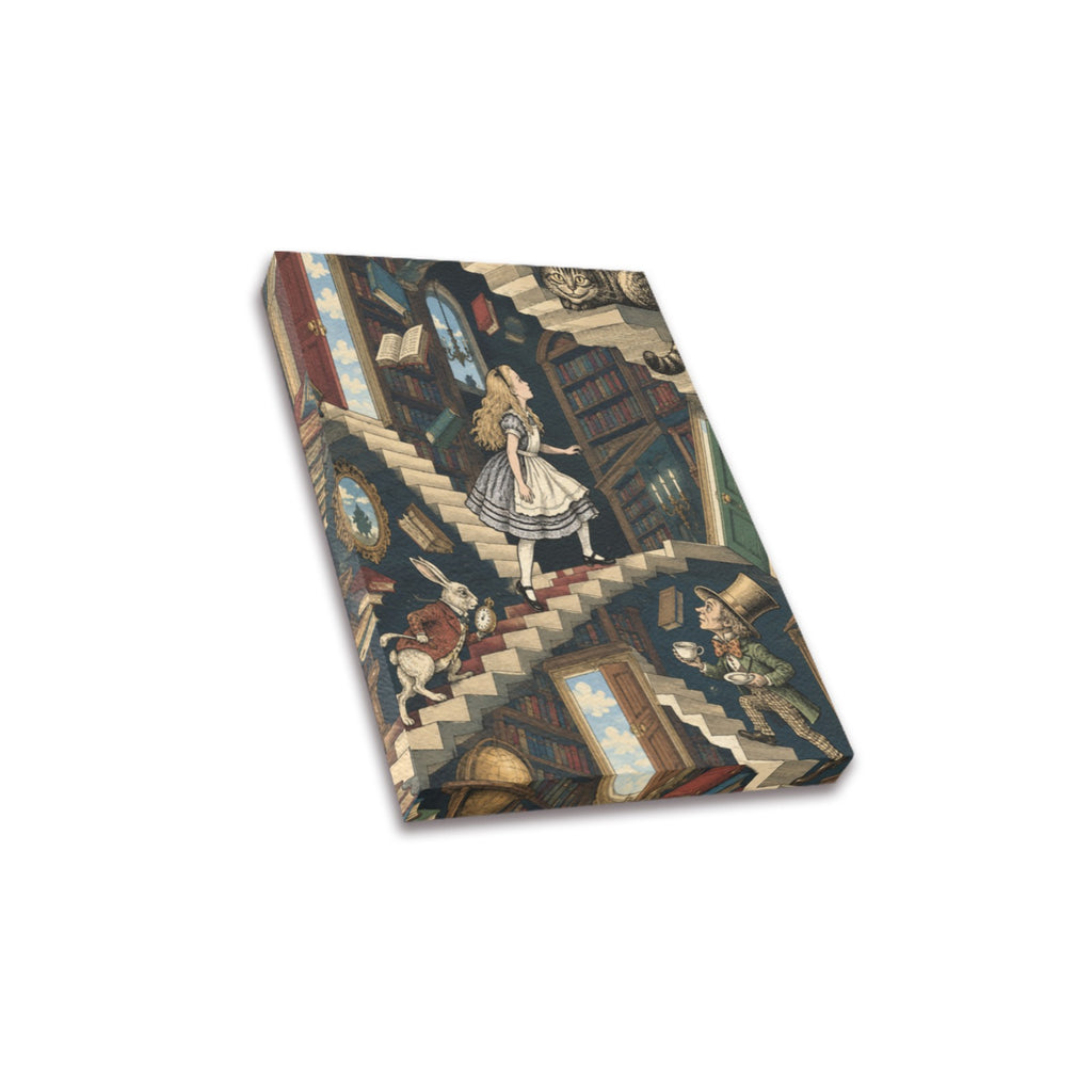 Alice Upside-Down Library Frame Canvas Print 8"x10"