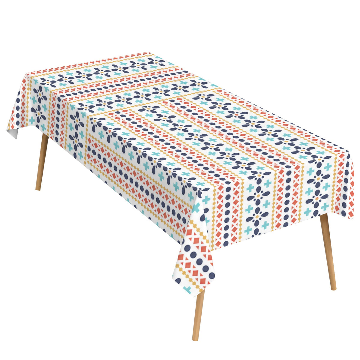 Coral Sea Snail 178cm x 140cm Rectangular Tablecloth 70x55inch (QUE)