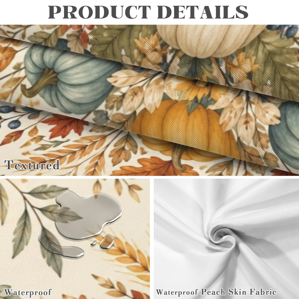 Grateful 178cm x 140cm Rectangular Tablecloth 70x55inch (QUE)