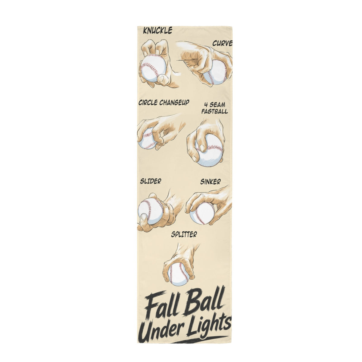 Fall Ball Under Lights 12 x 40 in Polyester Peach Skin Tapestry