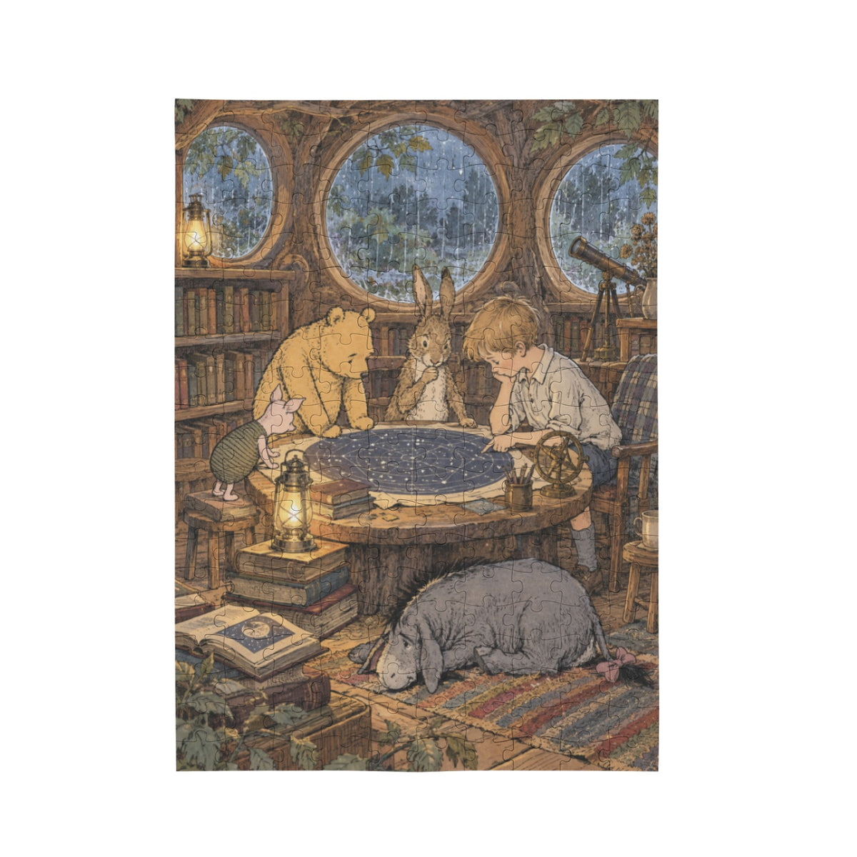 Pooh treehouse 10 x 13.94 in 200-Piece Wooden Jigsaw Puzzle (QUE)