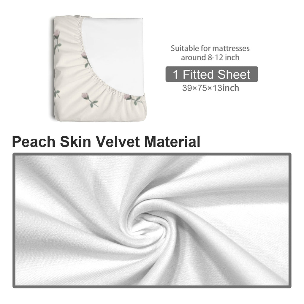 Playful Polka Dot Picnic Fitted Sheet 39x75x13inch (QUE)