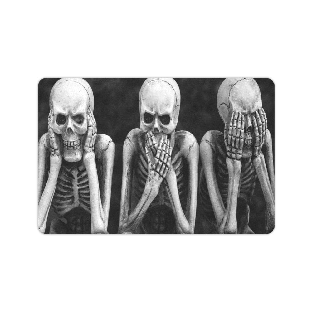 Skeleton Group Night 23.6 x 15.7 in Doormat