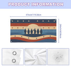 Stars Across the Line 47 x 24 in Festival Banner