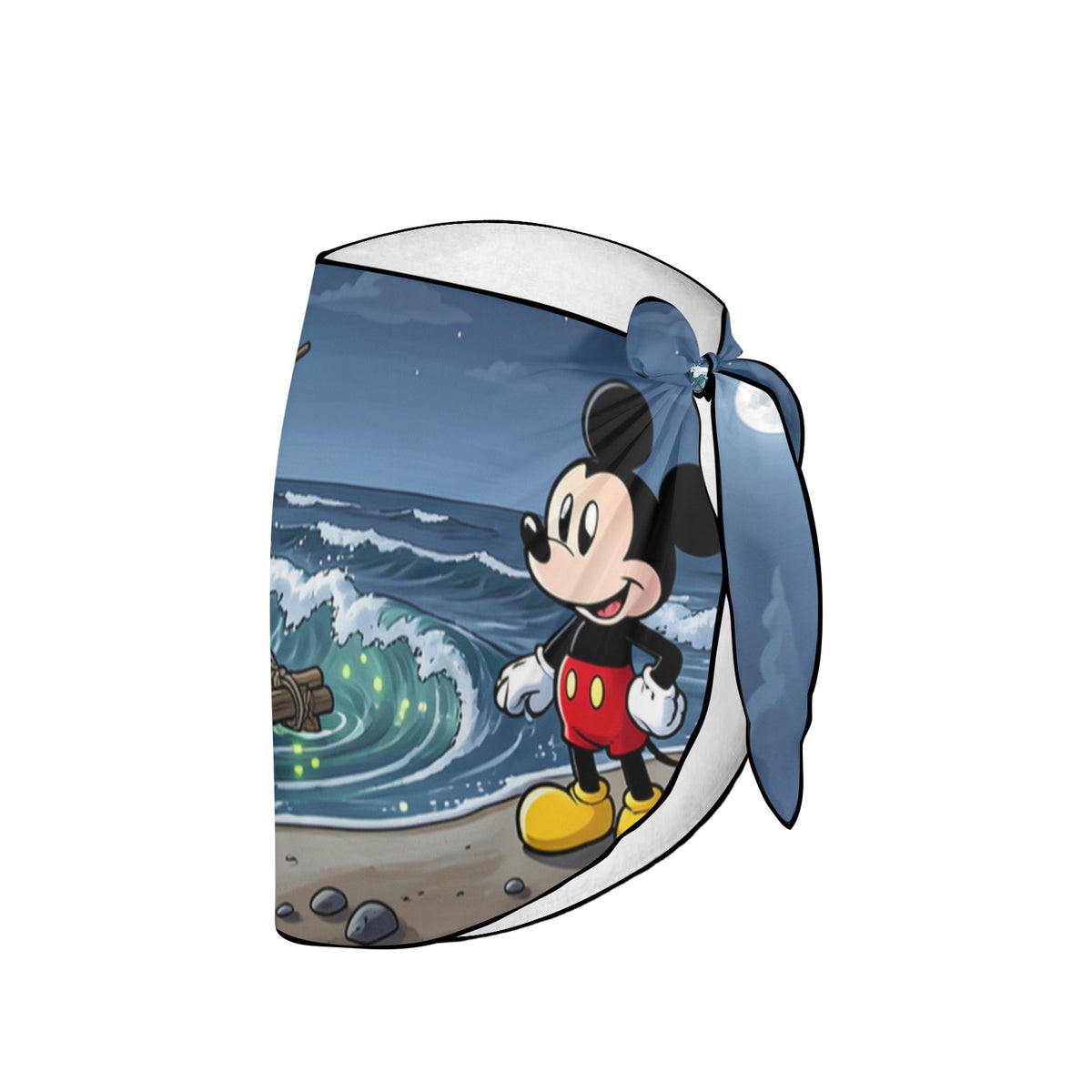 Moonlit Mickey Raft Beach Sarong Wrap (QUE)