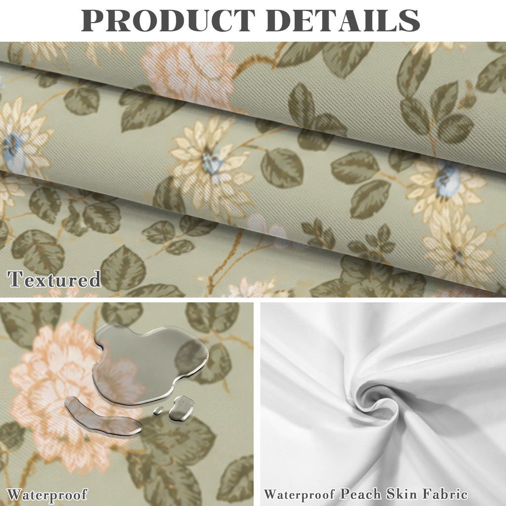 Green Plum Blossom 178cm x 140cm Rectangular Tablecloth 70x55inch (QUE)