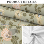 Green Plum Blossom 178cm x 140cm Rectangular Tablecloth 70x55inch (QUE)
