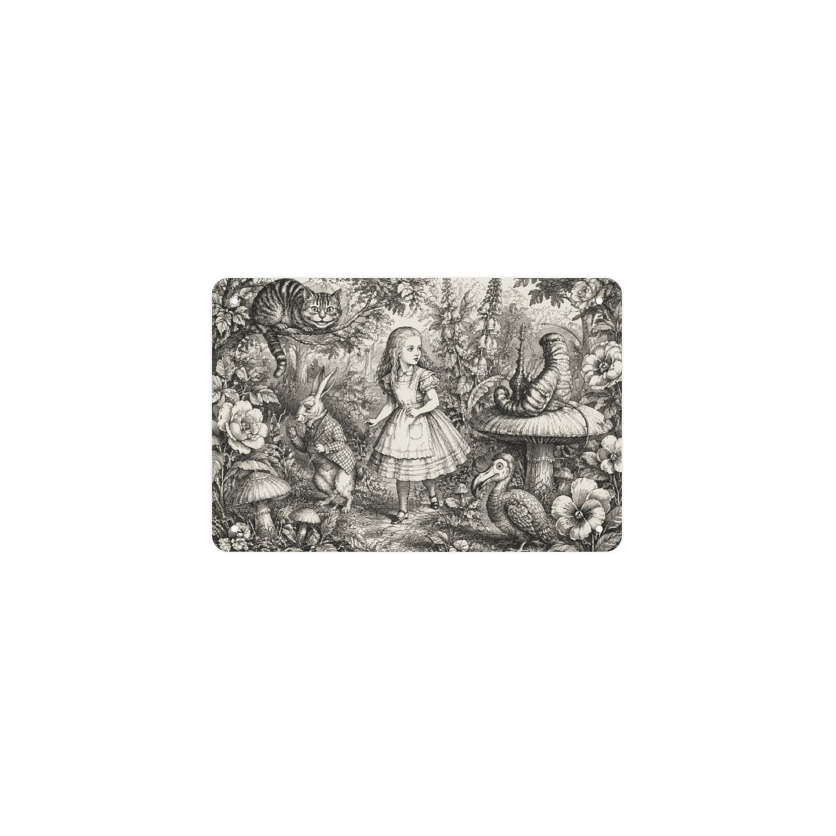 Alice Garden 12 x 8 in Metal Tin Sign