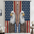 Community Parade of Flags 52 x 84 in Window Curtain Set