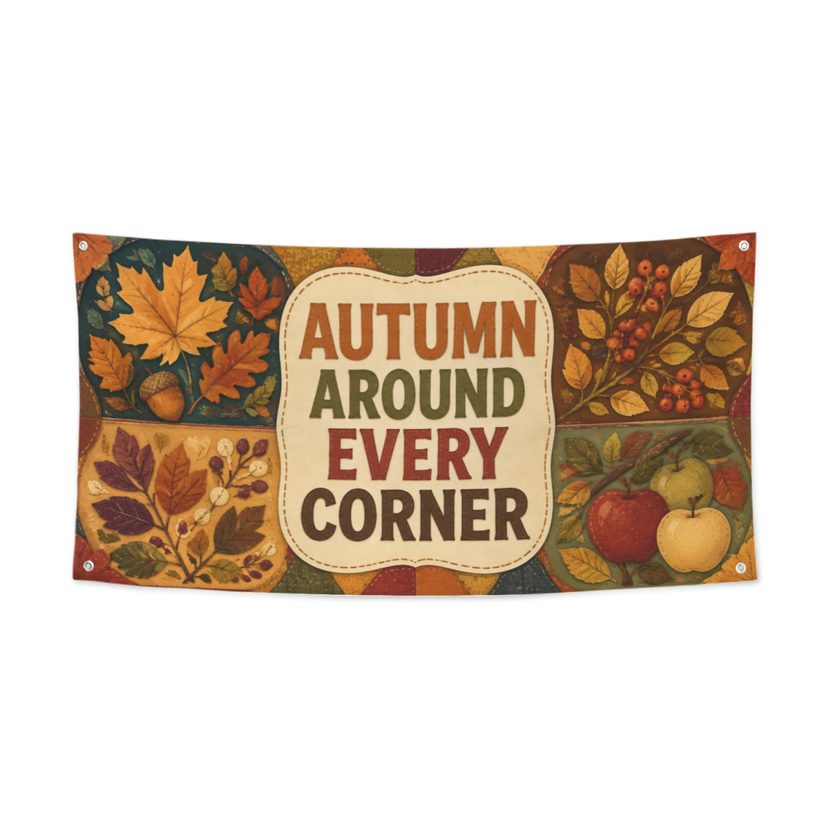 Autumn Corners 47 x 24 in Festival Banner