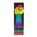 Civic Patchwork 12 x 40 in Polyester Peach Skin Tapestry