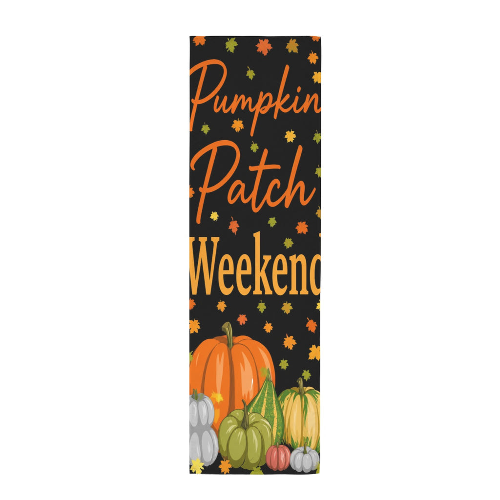 Pumpkin Patch Weekend 12 x 40 in Polyester Peach Skin Tapestry
