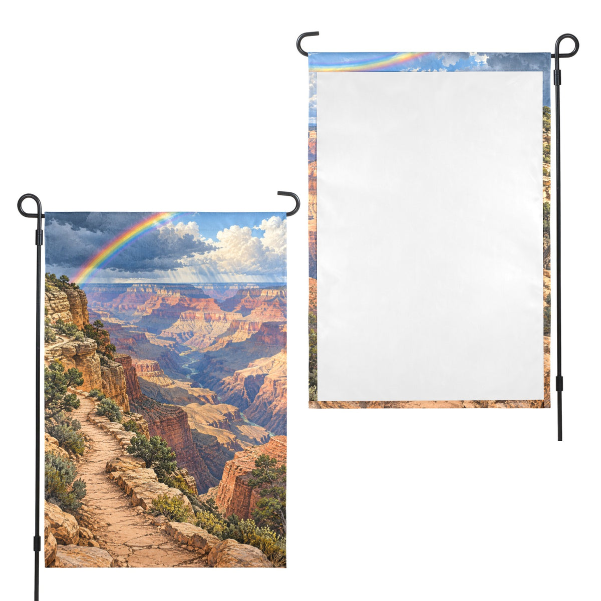 Rainbow Rim Grand Canyon 12 x 18 in Garden Flag