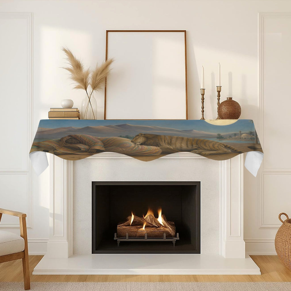 Ochre Desert Moon 200cm x 43.1cm Fireplace Cloth (QUE)