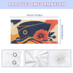Cap Poppy and Ribbon 47 x 24 in Festival Banner