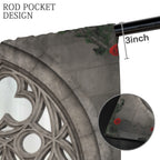 Ottoman rose arch 52 x 84 in Window Curtain Set
