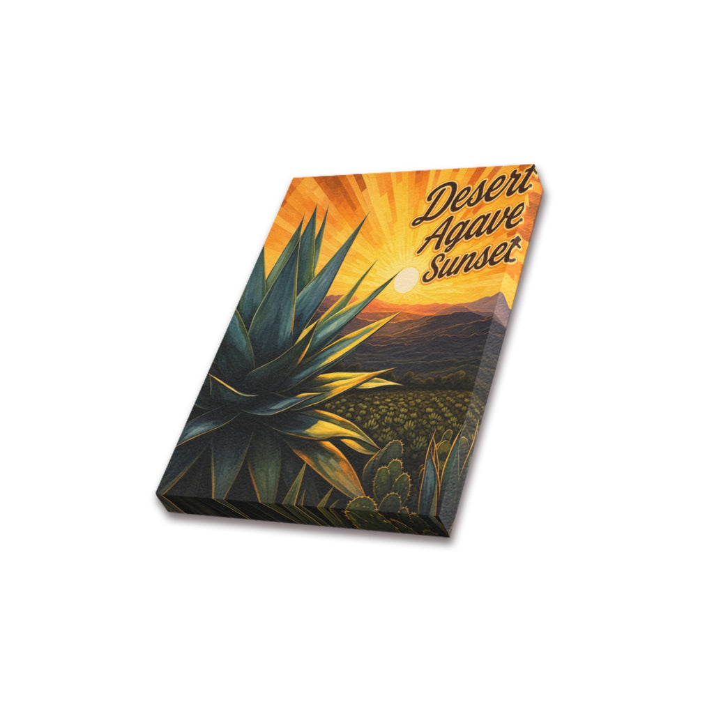 Desert Agave Sunset Frame Canvas Print 8"x10"