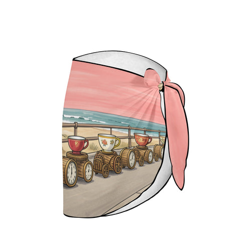 Alice Clockwork Tea Parade Beach Sarong Wrap (QUE)