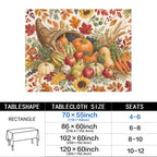 Cornucopia 178cm x 140cm Rectangular Tablecloth 70x55inch (QUE)