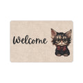 Cat Welcome Typography Doormat 23.6 x 15.7 in Doormat