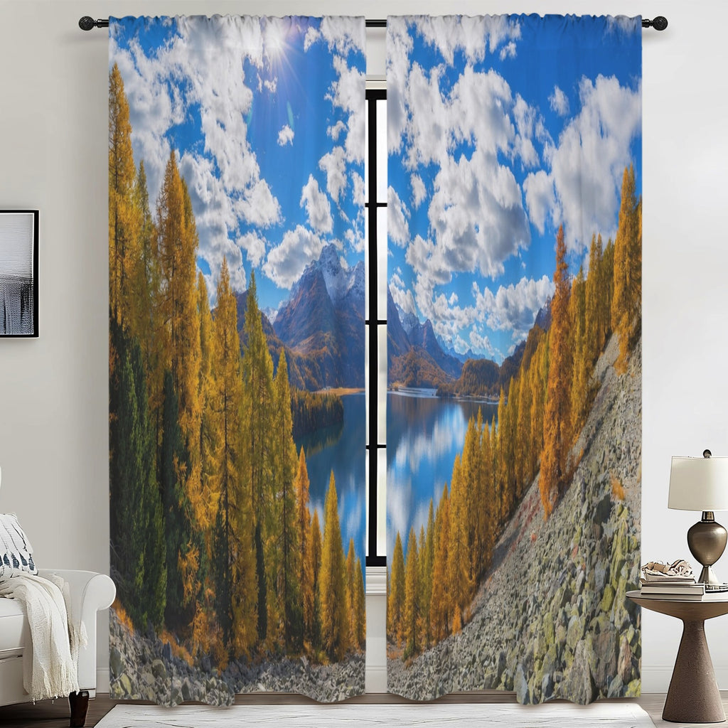 Amber valley landscape 52 x 84 in Window Curtain Set
