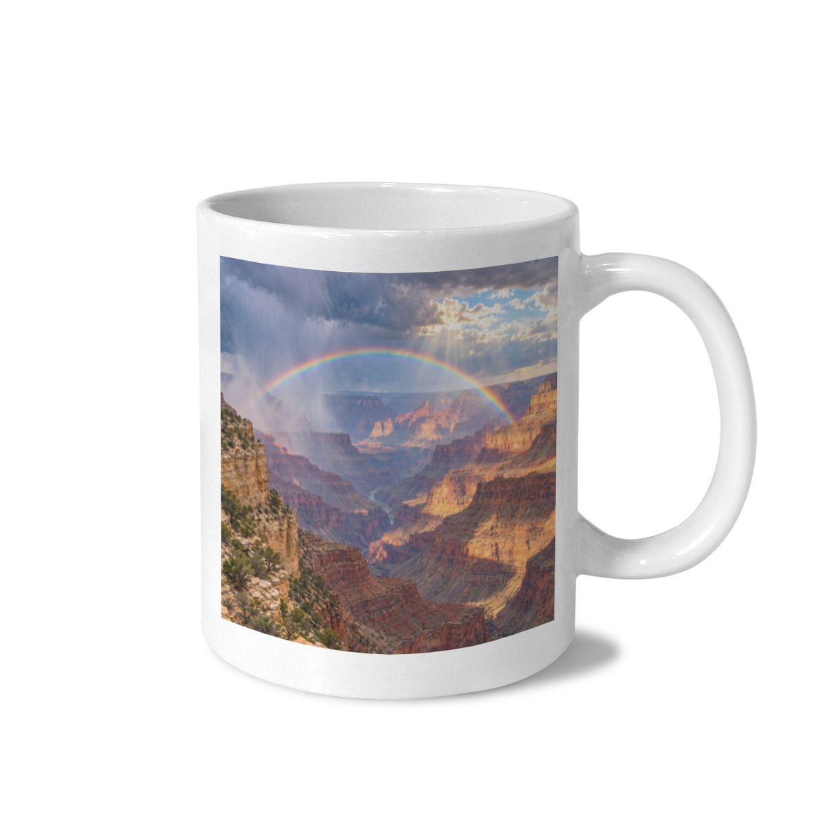Grand Canyon Rainbow 11 oz White Ceramic Mug