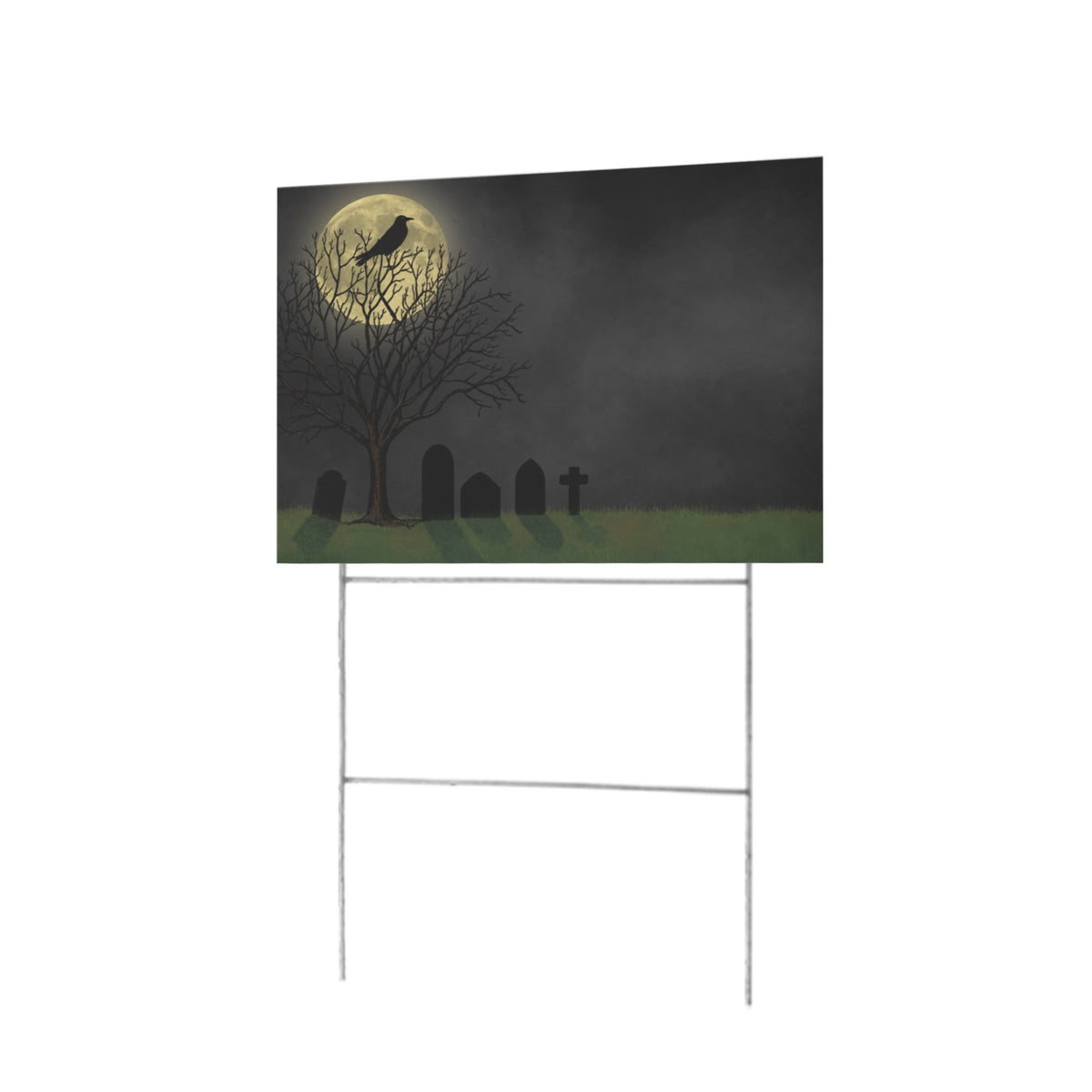 Crow Moon Night 12 x 9 in House Sign