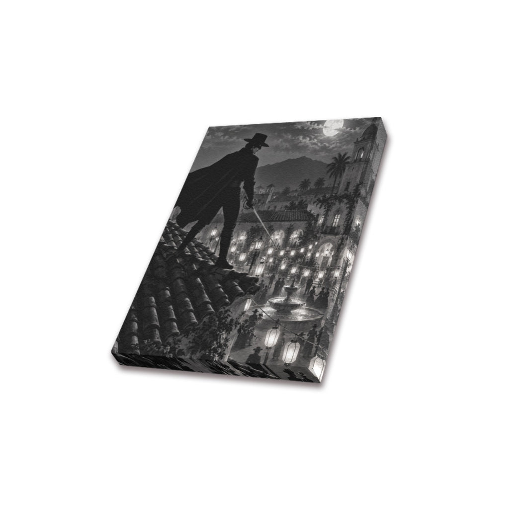 Zorro Lantern Rooftop Frame Canvas Print 8"x10"
