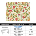 Retro Vine 178cm x 140cm Rectangular Tablecloth 70x55inch (QUE)