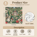 Alice Maze Tea Garden 16 x 16 in Envelope Pillow Case