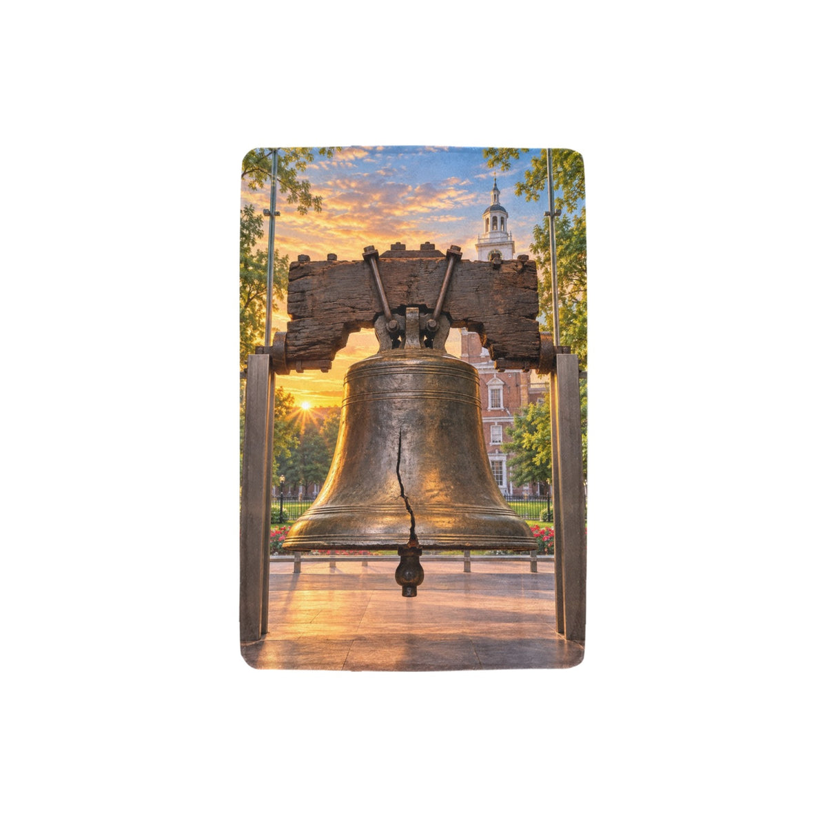 Liberty Bell and Historic Display 32 x 48 in Micro Fleece Blanket