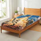 Buck Rogers Rocket Launch Fitted Sheet 39x75x13inch (QUE)