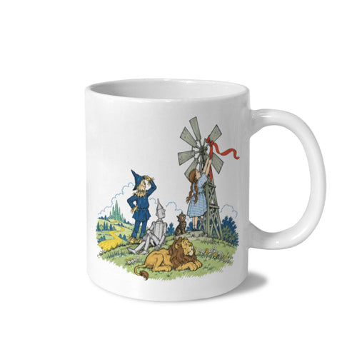 Denslow Dorothy Windmill Ribbon 11 oz White Ceramic Mug