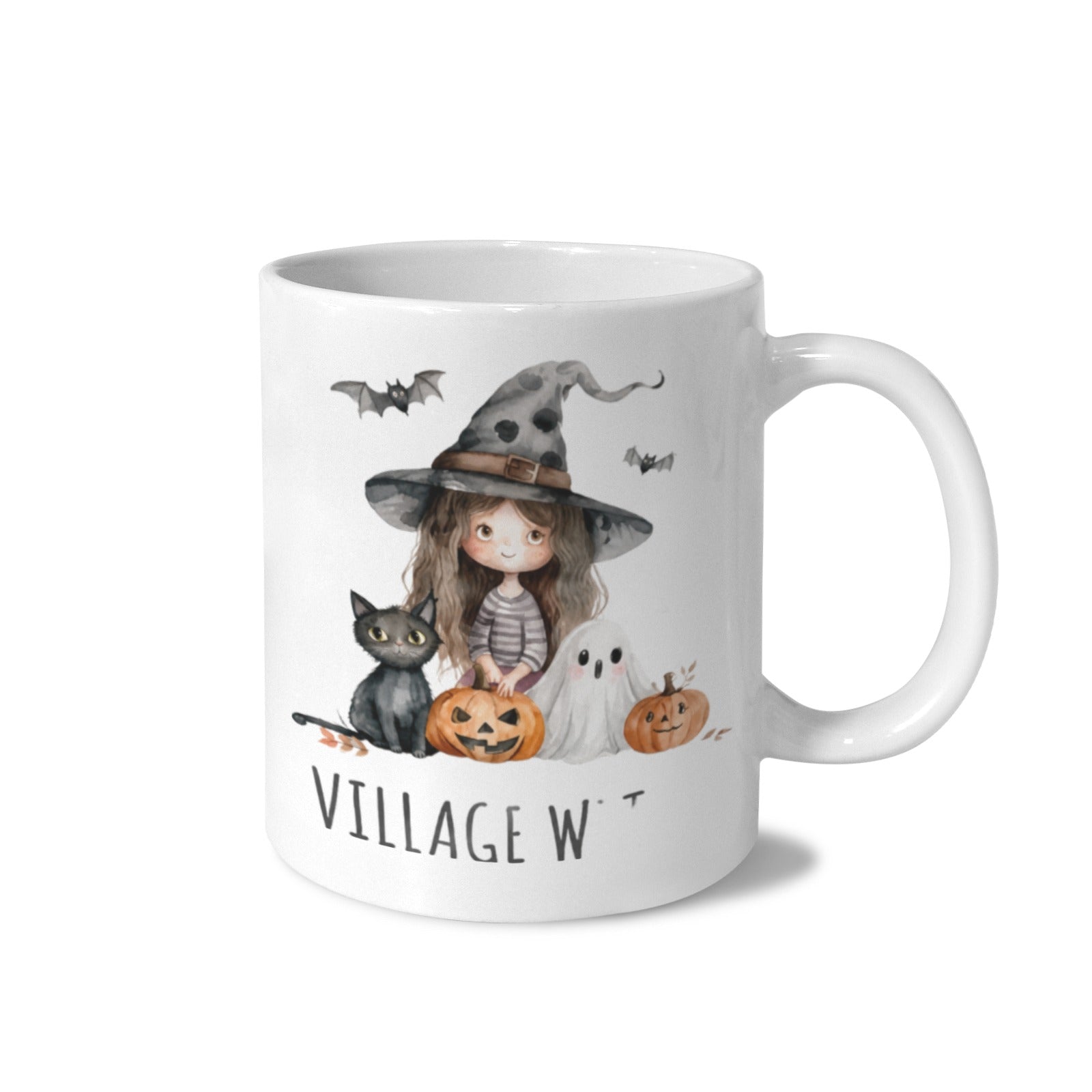 Village Witch and Friends 11 oz White Ceramic Mug