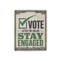 After the Ballot, Stay Engaged 32 x 48 in Micro Fleece Blanket