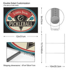 Vintage Pickleball 12 x 9 in House Sign
