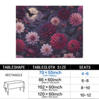 Dahlia Bats 178cm x 140cm Rectangular Tablecloth 70x55inch (QUE)