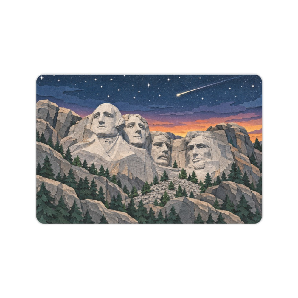 Starry Granite Mount Rushmore 23.6 x 15.7 in Doormat