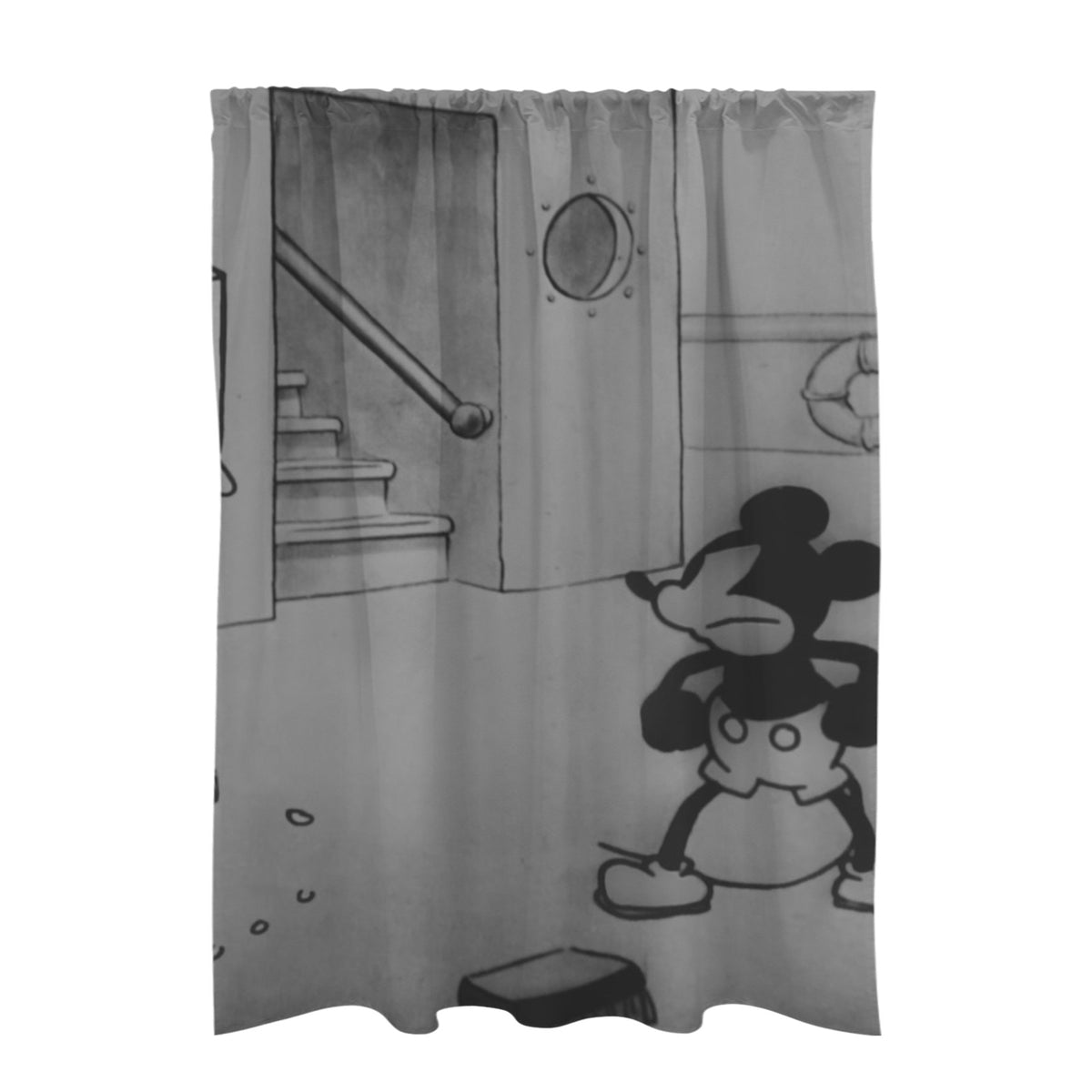 Mickey Sweeping Deck 51 x 72 in Door Curtain (QUE)