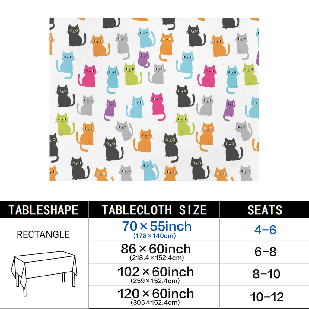Pumpkin Crow 178cm x 140cm Rectangular Tablecloth 70x55inch (QUE)
