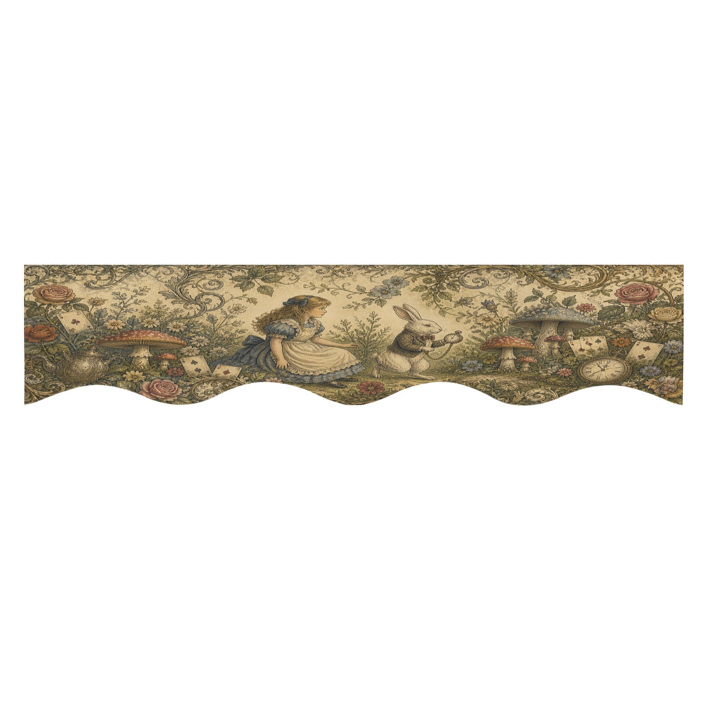 Wonderland Tea Table 200cm x 43.1cm Fireplace Cloth (QUE)