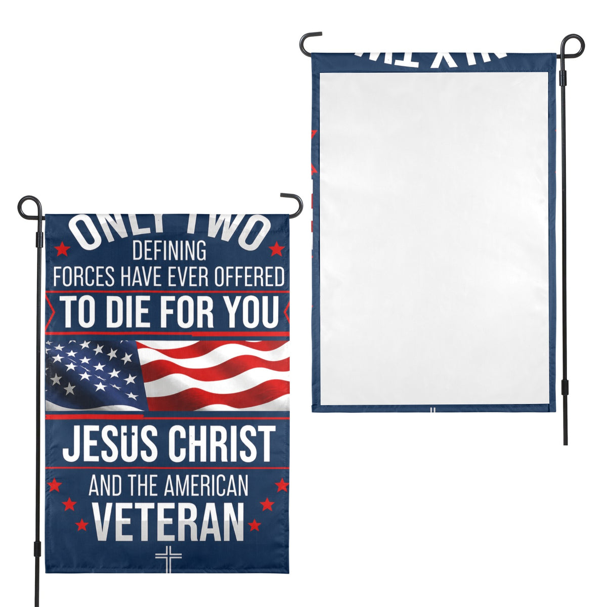 Veterans Day service across seasons 12 x 18 in Garden Flag