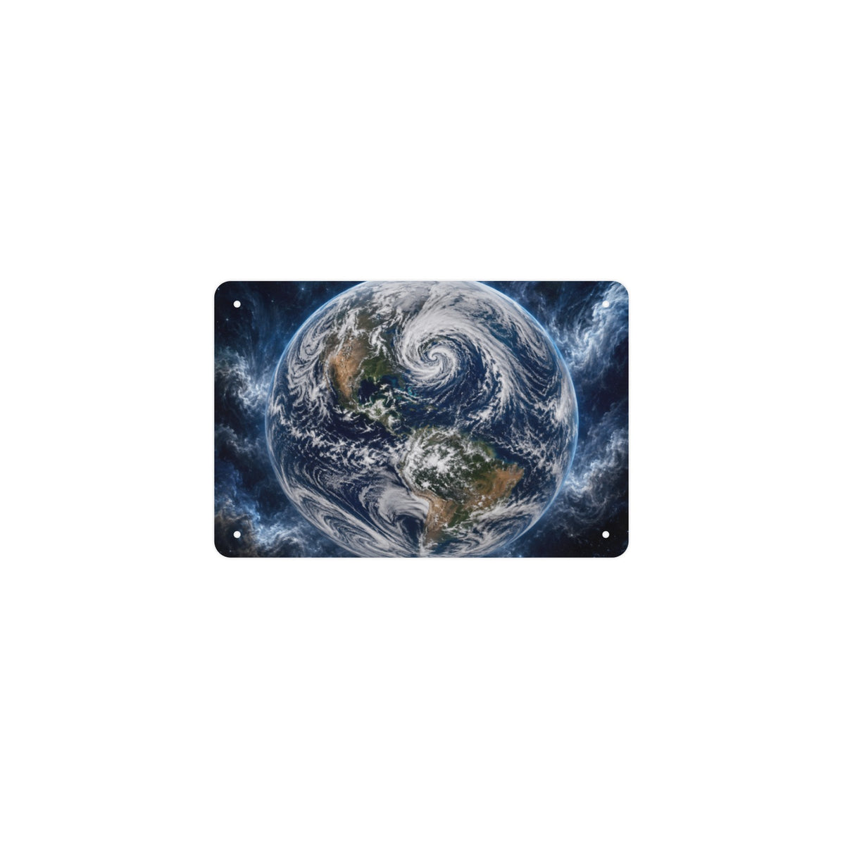 GOES Cloud Spiral 12 x 8 in Metal Tin Sign