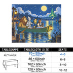 Wizard River Harbor 178cm x 140cm Rectangular Tablecloth 70x55inch (QUE)