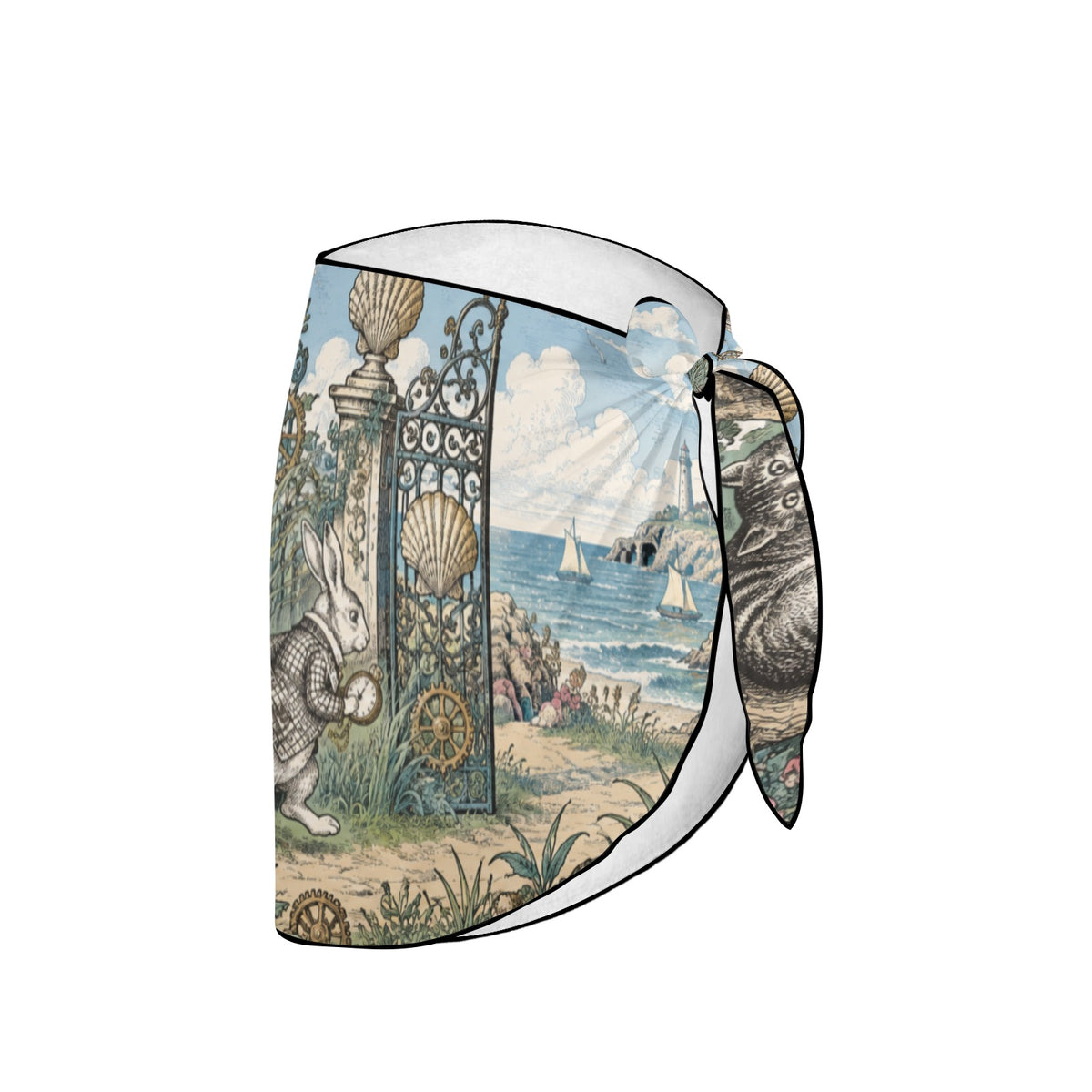Clockwork Garden Alice Beach Sarong Wrap (QUE)